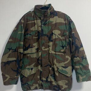 Men's M65 Field Jacket Woodland Camouflage Cold Weather Medium Regular